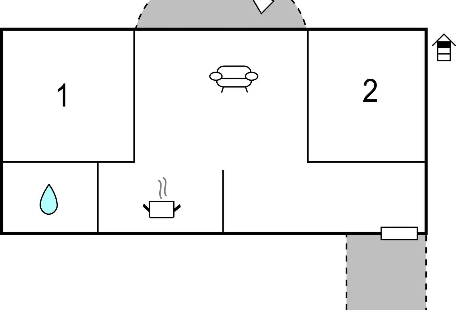 2 Bedroom Lovely Apartment In Jadranovo